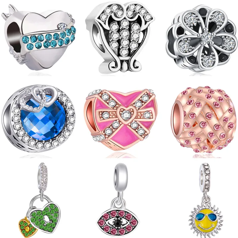 High Quality Crystal Ball Bee Sun Evil Eye Cross Pendants Beads Fit Original Pandora Charms Bracelets for Women Lover DIY Perles
High Quality Crystal Ball Bee Sun Evil Eye Cross Pendants Beads Fit Original Pandora Charms Bracelets for Women Lover DIY Perles
