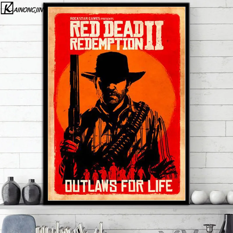 Poster Red Dead Redemption 2 Video Game Posters and Prints Canvas Painting Wall Art Picture for Living Room Home Decor
Poster Red Dead Redemption 2 Video Game Posters and Prints Canvas Painting Wall Art Picture for Living Room Home Decor