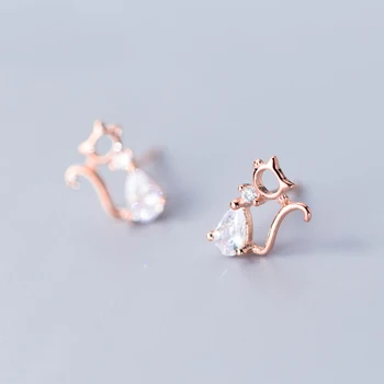 MloveAcc 925 Sterling Silver Cute Cat CZ Stud Earrings for Children Girls Baby Kids Jewelry Gifts Pure Solid Anti-Allergic
MloveAcc 925 Sterling Silver Cute Cat CZ Stud Earrings for Children Girls Baby Kids Jewelry Gifts Pure Solid Anti-Allergic