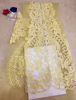 Free shipping (5yards/pc) yellow African tulle lace fabric thick embroidered French net lace with sequins for party dress FZZ051
Free shipping (5yards/pc) yellow African tulle lace fabric thick embroidered French net lace with sequins for party dress FZZ051