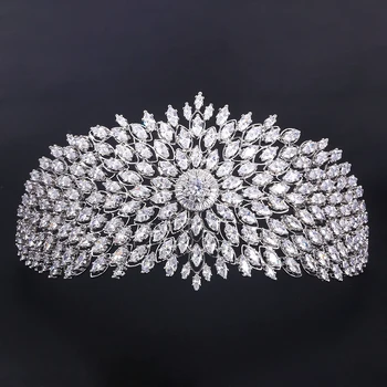 Accking Fashion Ladies Wedding Headpieces With cube zircon Wholesale Bridal Hair Accessories Headdress Bridal Hair Tiaras
Accking Fashion Ladies Wedding Headpieces With cube zircon Wholesale Bridal Hair Accessories Headdress Bridal Hair Tiaras