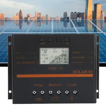 80A 12V 24V Solar Charge Controller PWM Auto Solar Panel Charge Regulator with LCD Display USB 5V Output
80A 12V 24V Solar Charge Controller PWM Auto Solar Panel Charge Regulator with LCD Display USB 5V Output