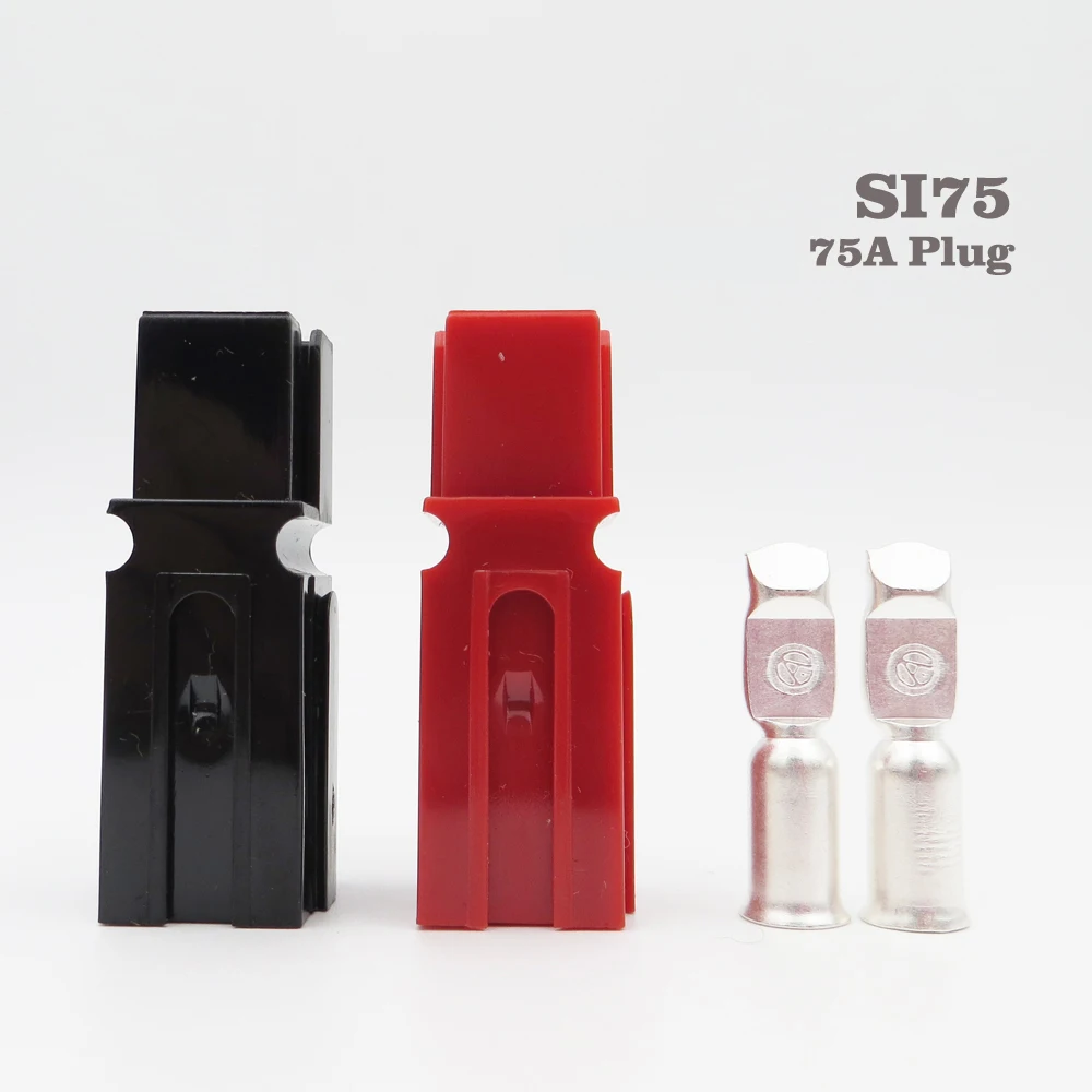 75A 600V SB75 Power Connector Plug Red Black UPS Battery Charger Backup Powerbank Contacts For Solar Caravan Boat 
75A 600V SB75 Power Connector Plug Red Black UPS Battery Charger Backup Powerbank Contacts For Solar Caravan Boat