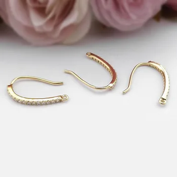 (31617)4PCS height 20MM 24K Gold Color Plated Brass with Zircon Earrings Hook High Quality Diy Jewelry Findings Accessories
(31617)4PCS height 20MM 24K Gold Color Plated Brass with Zircon Earrings Hook High Quality Diy Jewelry Findings Accessories