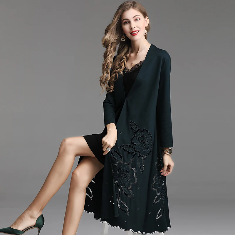 Casacos Feminino 2019 Spring Summer Fashion Long Cardigan Coats Women Hollow Out Embroidery Vintage Coat Outerwear Female 5XL
Casacos Feminino 2019 Spring Summer Fashion Long Cardigan Coats Women Hollow Out Embroidery Vintage Coat Outerwear Female 5XL