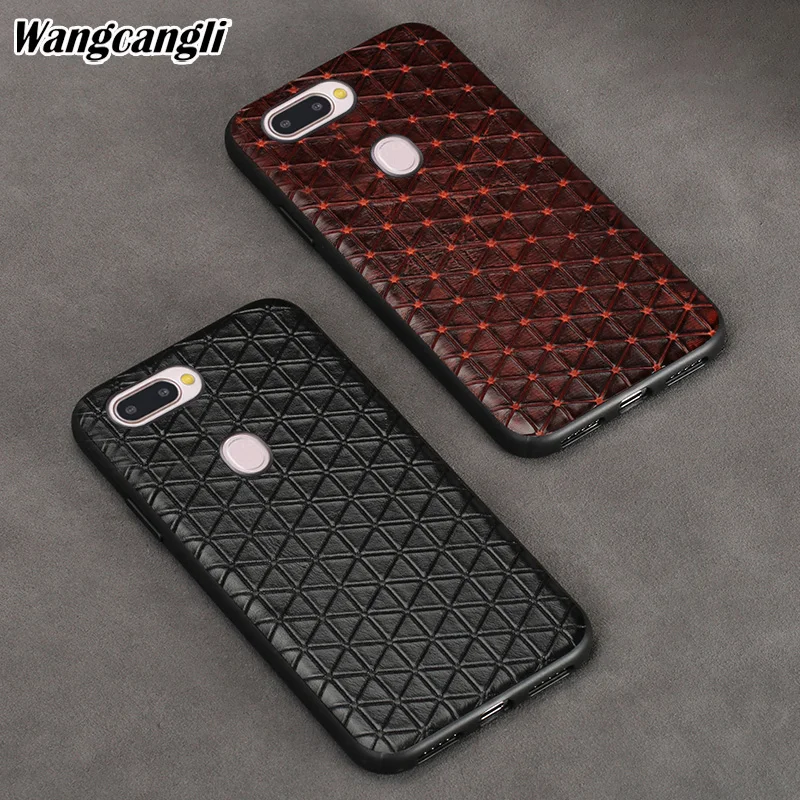 Genuine leather phone case for OPPO R15 triangle pattern Business phone case all-inclusive phone protection case Wangcangli
Genuine leather phone case for OPPO R15 triangle pattern Business phone case all-inclusive phone protection case Wangcangli