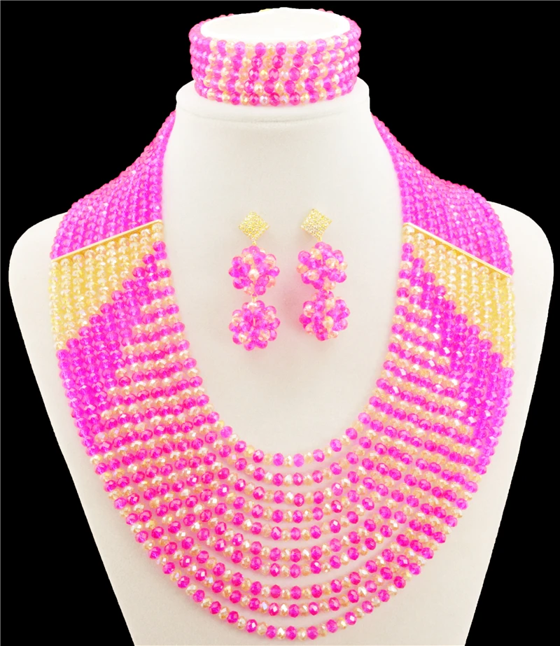 2016 Fashionable Nigerian Wedding African Beads Jewelry Sets Costume Indian Bridal Necklace Jewelry Set Free Shipping AMJ533
2016 Fashionable Nigerian Wedding African Beads Jewelry Sets Costume Indian Bridal Necklace Jewelry Set Free Shipping AMJ533