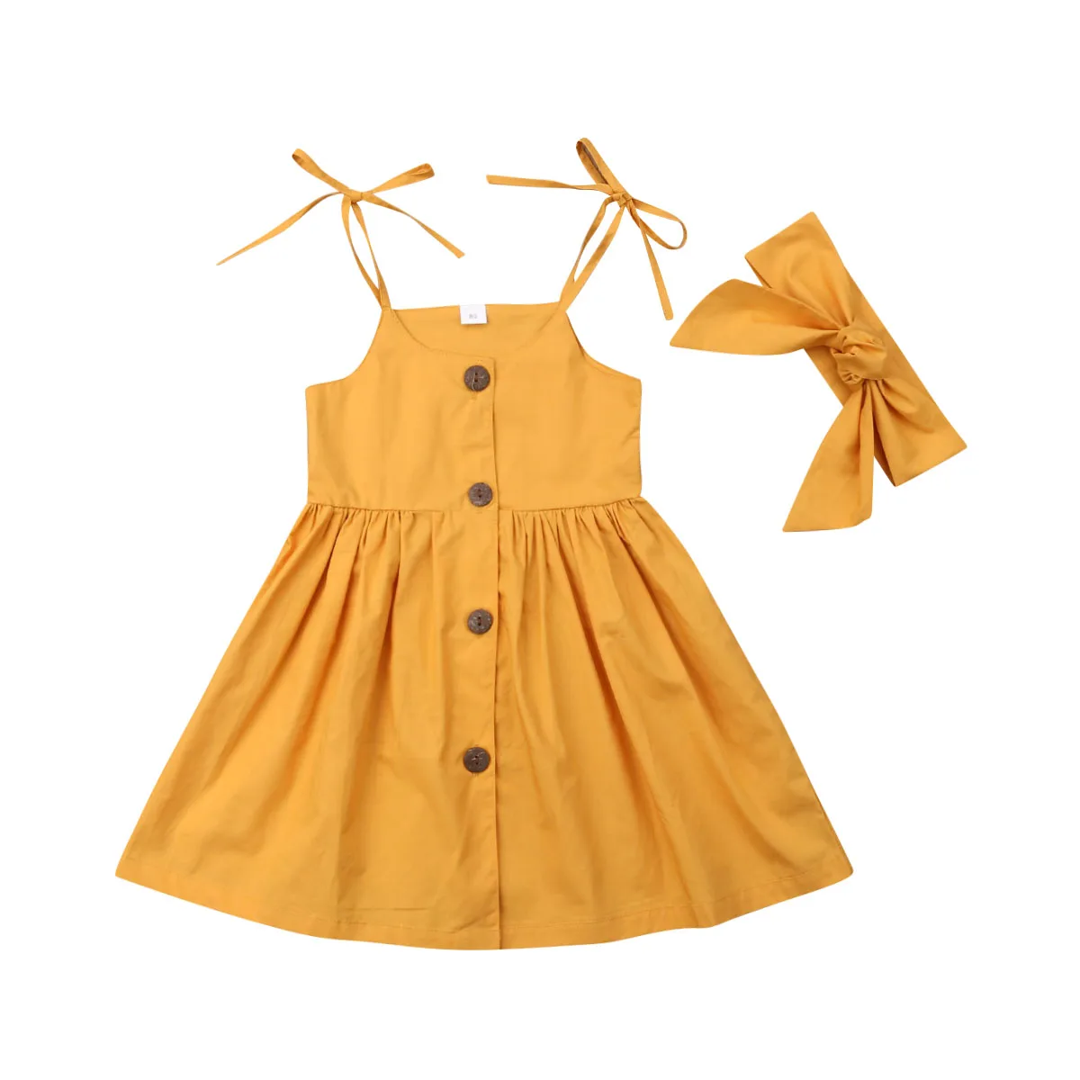 Fashion Sleeveless Summer Girls Dress Toddler Baby Party Casual Tutu Dresses Solid Bandage Button Ruffle Princrss Clothing 1-6Y
Fashion Sleeveless Summer Girls Dress Toddler Baby Party Casual Tutu Dresses Solid Bandage Button Ruffle Princrss Clothing 1-6Y