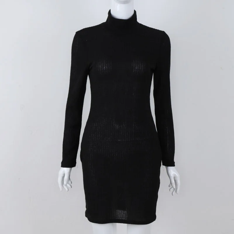 Solid Color Turtleneck Warm Undercoat Tight Dress Casual Knit Style Long Sleeve Spring New Warm Sweater Dress for Women
Solid Color Turtleneck Warm Undercoat Tight Dress Casual Knit Style Long Sleeve Spring New Warm Sweater Dress for Women