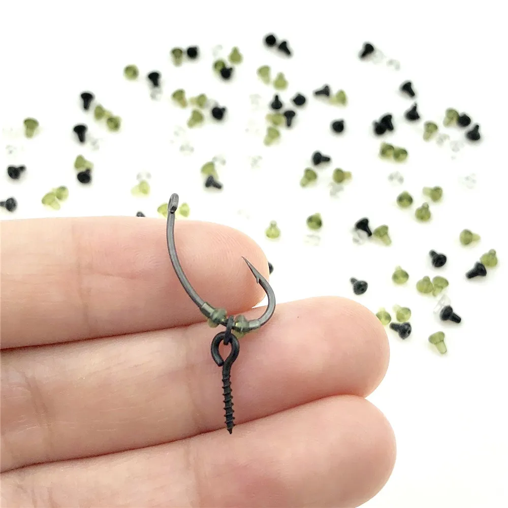 50PCS Carp fishing hook stoper hook beads holder Rubber plastic pop up rig Shank Beads accessories of fishing Clear Black Green
50PCS Carp fishing hook stoper hook beads holder Rubber plastic pop up rig Shank Beads accessories of fishing Clear Black Green