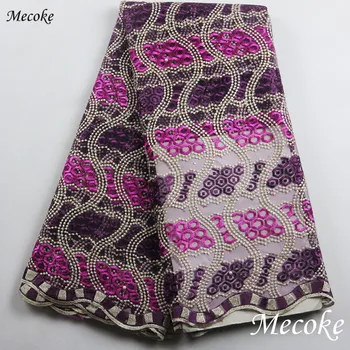 2017 High Quality African Lace Fabric Violet color French Net Embroidery Tulle cord Lace Fabric For Nigerian cord lace party
2017 High Quality African Lace Fabric Violet color French Net Embroidery Tulle cord Lace Fabric For Nigerian cord lace party