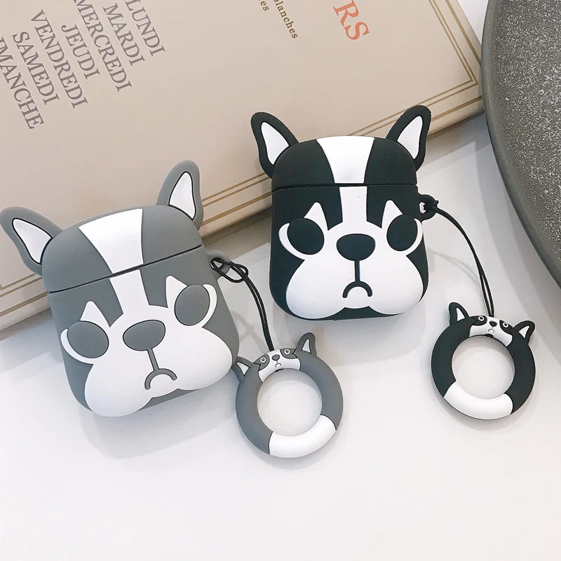 For Airpods Case Cartoon Bulldog Silicone Bluetooth Wireless Earphone Protective Cover for Apple Airpods Headset Charging Box
For Airpods Case Cartoon Bulldog Silicone Bluetooth Wireless Earphone Protective Cover for Apple Airpods Headset Charging Box