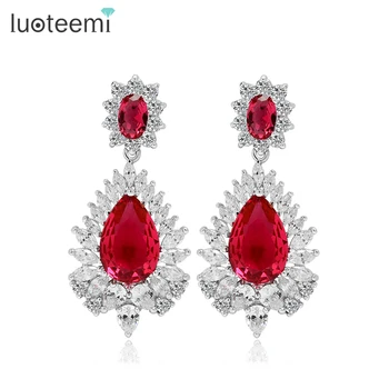 LUOTEEMI Factory Wholesale 4-Colors Really Sparkling Cubic Zironia Water Drop Elegant Bridal Wedding Jewelry Earrings for Women
LUOTEEMI Factory Wholesale 4-Colors Really Sparkling Cubic Zironia Water Drop Elegant Bridal Wedding Jewelry Earrings for Women
