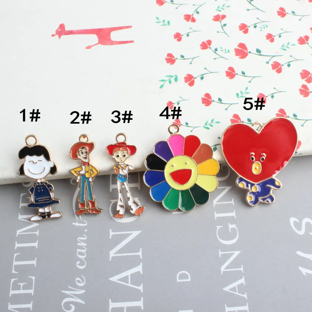 10pcs/pack Smile Flower Girl&Boy Shape Enamel Charms Earring Pendant DIY Craft for Bracelet Jewelry Finding Handmade Charms
10pcs/pack Smile Flower Girl&Boy Shape Enamel Charms Earring Pendant DIY Craft for Bracelet Jewelry Finding Handmade Charms