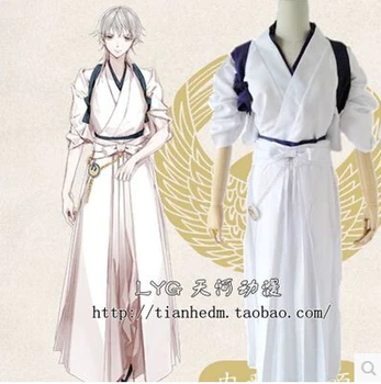 New Top games Touken Ranbu Online cos Tsurumaru Kuninaga cosplay halloween white kimono full set 4in1(top+pants+belt+badge)
New Top games Touken Ranbu Online cos Tsurumaru Kuninaga cosplay halloween white kimono full set 4in1(top+pants+belt+badge)