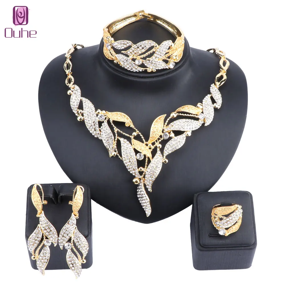 Fashion African Dubai Gold Color Crystal Jewelry Set Wholesale Brand Nigerian Bridal Bead Wedding Jewelry Set Women Costume
Fashion African Dubai Gold Color Crystal Jewelry Set Wholesale Brand Nigerian Bridal Bead Wedding Jewelry Set Women Costume
