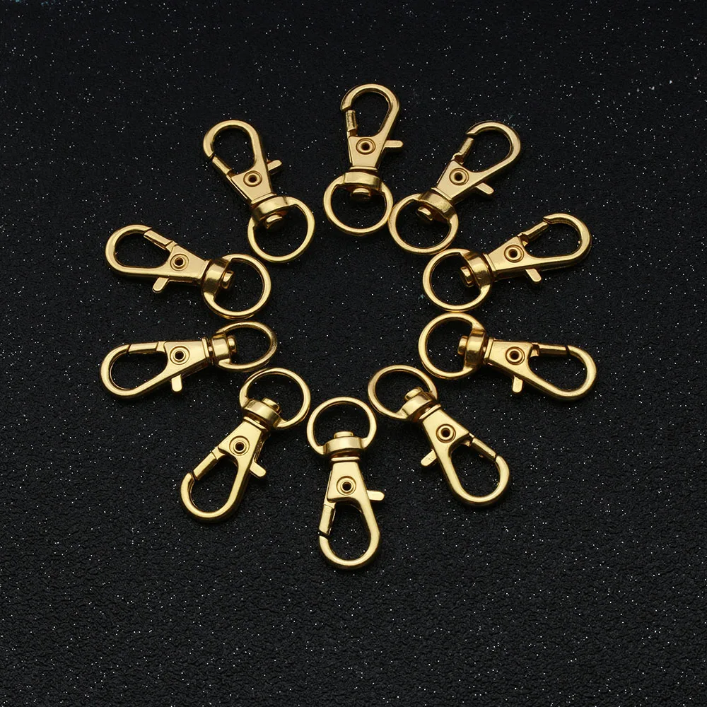 New 5/10Pcs/Set 32mm Silver Gold Color Swivel Lobster Clasp Clips Hook Keychain Split Key Ring Hot Sale For Birthday Gifts
New 5/10Pcs/Set 32mm Silver Gold Color Swivel Lobster Clasp Clips Hook Keychain Split Key Ring Hot Sale For Birthday Gifts