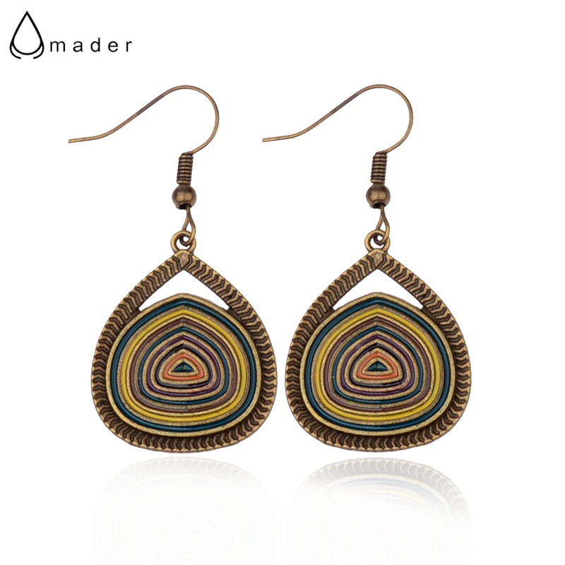 Amader 2018 Women's Ethnic Bronze Water Drop Colorful Dangle Earrings Vintage Ladies Earrings Orecchini Etnici HQE805
Amader 2018 Women's Ethnic Bronze Water Drop Colorful Dangle Earrings Vintage Ladies Earrings Orecchini Etnici HQE805
