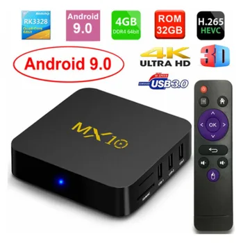 2019 MX10 Smart TV BOX Android 9.0 OS RK3328 4GB Ram 64GB Rom IPTV Android Box 4K USB 3.0 HDR H.265 Media Player TF Card Support
2019 MX10 Smart TV BOX Android 9.0 OS RK3328 4GB Ram 64GB Rom IPTV Android Box 4K USB 3.0 HDR H.265 Media Player TF Card Support
