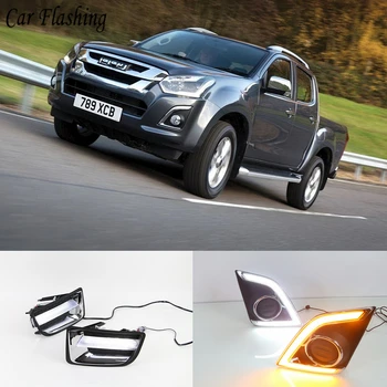CSGJMY 2Pcs LED Car DRL Daytime running light fog lamp for Isuzu D-max Dmax 2016 2017 Pickup truck with yellow signal
CSGJMY 2Pcs LED Car DRL Daytime running light fog lamp for Isuzu D-max Dmax 2016 2017 Pickup truck with yellow signal