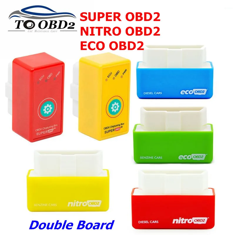 Double Board More Power Torque NitroOBD2 Function Super OBD2 Plug&Drive ECU Chip Tuning For Benzine/Diesel cars NITRO ECO OBD2
Double Board More Power Torque NitroOBD2 Function Super OBD2 Plug&Drive ECU Chip Tuning For Benzine/Diesel cars NITRO ECO OBD2