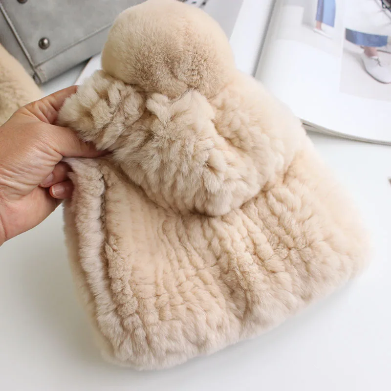 Glaforny Knitted Pompom Hats for Women Beanies Solid Elastic Rex Rabbit Fur Caps Winter Hat Skullies Fashion Accessories
Glaforny Knitted Pompom Hats for Women Beanies Solid Elastic Rex Rabbit Fur Caps Winter Hat Skullies Fashion Accessories
