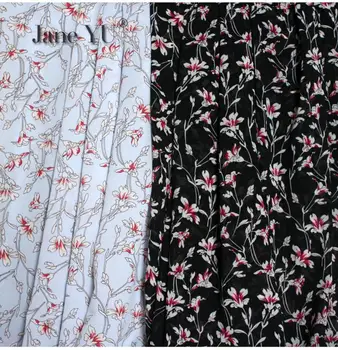 JaneYU Spring And Summer New Fresh Fashion Flower Printed Chiffon Fabric Shirt, Dress, Sunscreen Women's Clothing Fabric
JaneYU Spring And Summer New Fresh Fashion Flower Printed Chiffon Fabric Shirt, Dress, Sunscreen Women's Clothing Fabric
