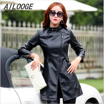 AILOOGE Winter Women Leather Jacket Fashion Slim Patchwork Long Female Jacket High Quality PU Motorcycle Coat Plus Size M-5XL
AILOOGE Winter Women Leather Jacket Fashion Slim Patchwork Long Female Jacket High Quality PU Motorcycle Coat Plus Size M-5XL