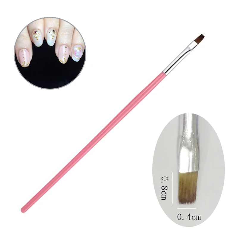 Liquid Painting Brush Flat Head Pen Nails Varnishes Art Manicure Tools Nails Brushes DIY Design Pink Colors Painting Brushes Art 
Liquid Painting Brush Flat Head Pen Nails Varnishes Art Manicure Tools Nails Brushes DIY Design Pink Colors Painting Brushes Art