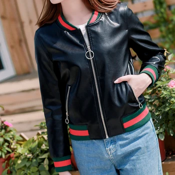 Autumn New Short Faux Soft Leather Jacket Women Fashion Zipper PU Leather Jacket Ladies Basic Street Coat Casual Pu Jacket
Autumn New Short Faux Soft Leather Jacket Women Fashion Zipper PU Leather Jacket Ladies Basic Street Coat Casual Pu Jacket