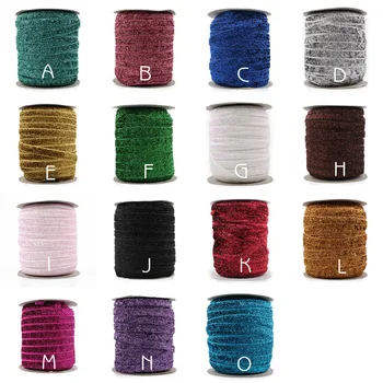 50yards10mm Elastic Glitter Velvet Ribbon Ornaments Metallic Elastic Band Ribbon for Baby Girls Hair DIY Accessories
50yards10mm Elastic Glitter Velvet Ribbon Ornaments Metallic Elastic Band Ribbon for Baby Girls Hair DIY Accessories