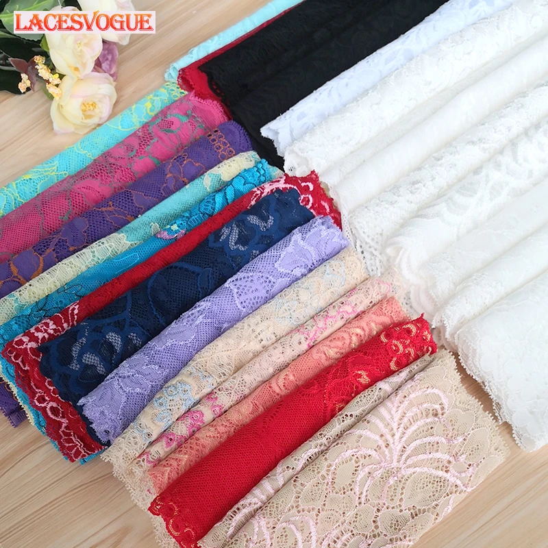 20Yards Colorful Stretch Lace Fabric DIY Handmade Accessories Garment Needlework Sewing Dress Underwear Decoration 847
20Yards Colorful Stretch Lace Fabric DIY Handmade Accessories Garment Needlework Sewing Dress Underwear Decoration 847