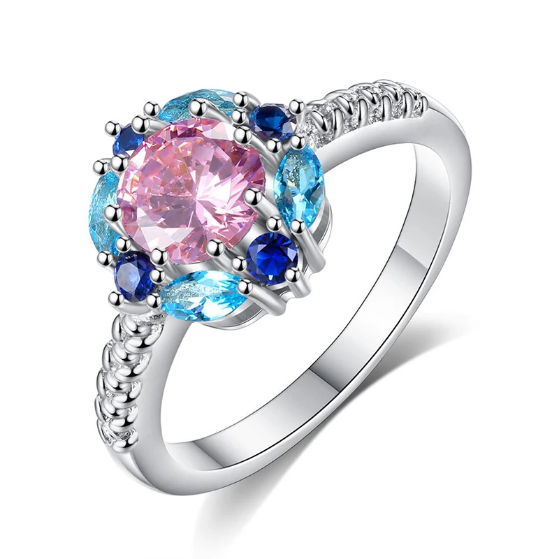 Fashion Colorful Crystal Zircon Engagement Ring for Women Design Silver Wedding Rings Female Anel Austrian Crystals Jewelry Gift
Fashion Colorful Crystal Zircon Engagement Ring for Women Design Silver Wedding Rings Female Anel Austrian Crystals Jewelry Gift