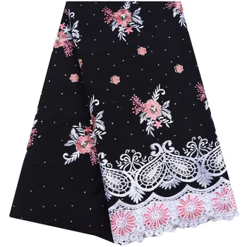 Black African Swiss Voile Lace In Switzerland Latest Nigerian Imitation Cotton Lace Fabric With Stones For Every Dress F1673
Black African Swiss Voile Lace In Switzerland Latest Nigerian Imitation Cotton Lace Fabric With Stones For Every Dress F1673