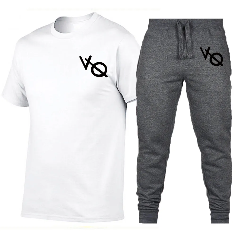 New Brand Spring Summer Men Fashion Sportswear VQ T shirt +Joggers Sets Clothes Track Tracksuits Male Plus Size Men Tshirt Set
New Brand Spring Summer Men Fashion Sportswear VQ T shirt +Joggers Sets Clothes Track Tracksuits Male Plus Size Men Tshirt Set