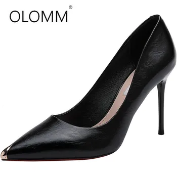 2019 Solid Color Leather Thin Heels Office Shoes Women Pumps Fashion High Heels Shoes Women's Pointed Toe Sexy Shoes Shallow
2019 Solid Color Leather Thin Heels Office Shoes Women Pumps Fashion High Heels Shoes Women's Pointed Toe Sexy Shoes Shallow