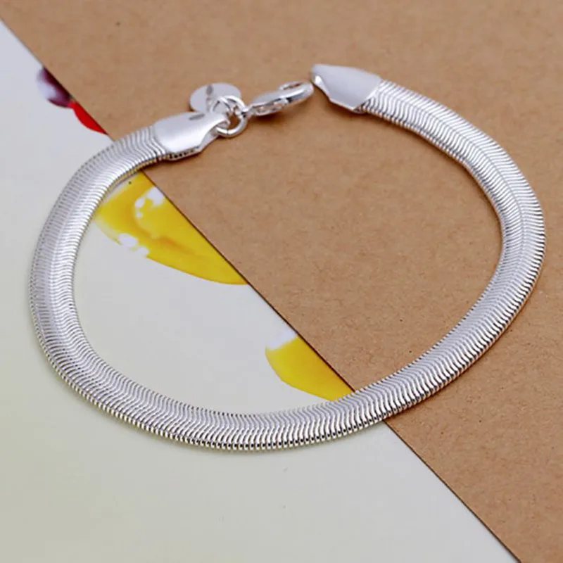 Free Shipping Wholesale silver bracelet, 925 fashion silver plated jewelry Flat Snake Bone Bracelet /JDJXDRFR PULAPBPS
Free Shipping Wholesale silver bracelet, 925 fashion silver plated jewelry Flat Snake Bone Bracelet /JDJXDRFR PULAPBPS
