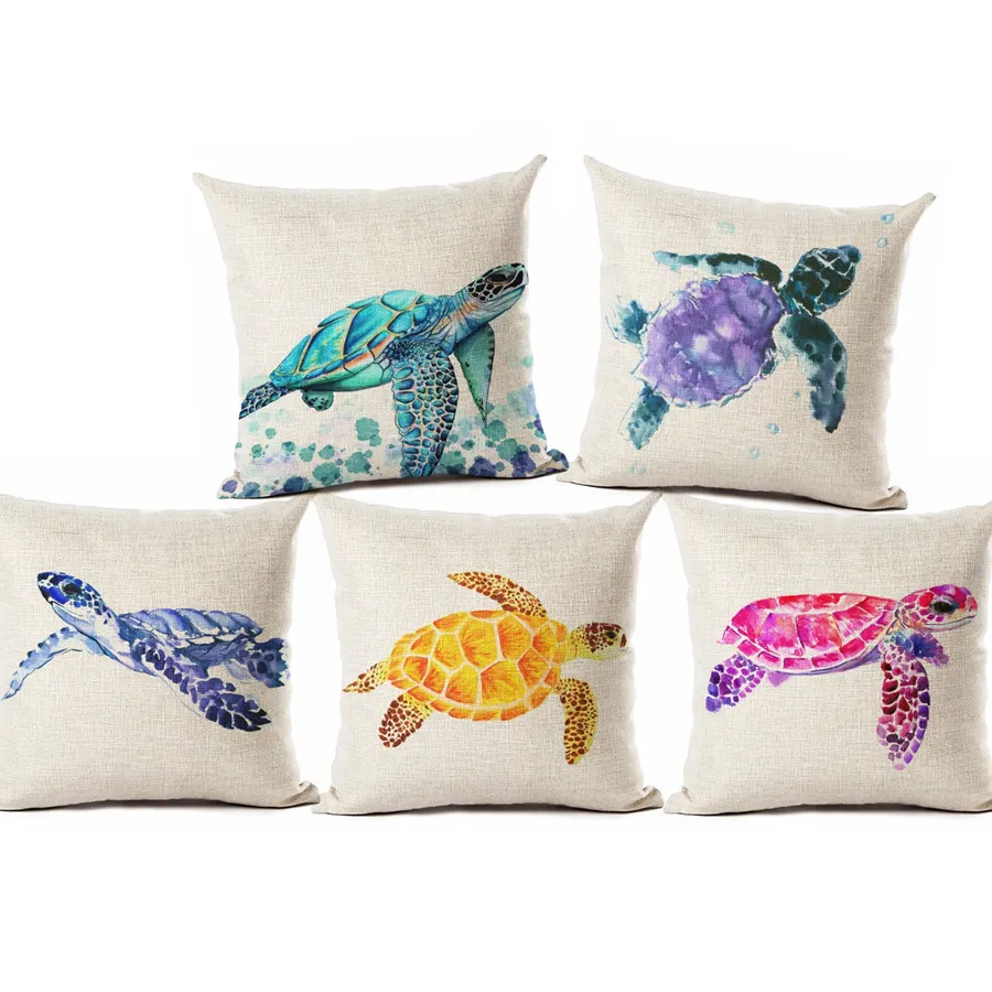 Marinr Ocean Watercolor Sea turtle Throw Pillow Case Cushion Cover Home Decor Printed Linen Square Home Decor Pillowcase 45x45CM
Marinr Ocean Watercolor Sea turtle Throw Pillow Case Cushion Cover Home Decor Printed Linen Square Home Decor Pillowcase 45x45CM
