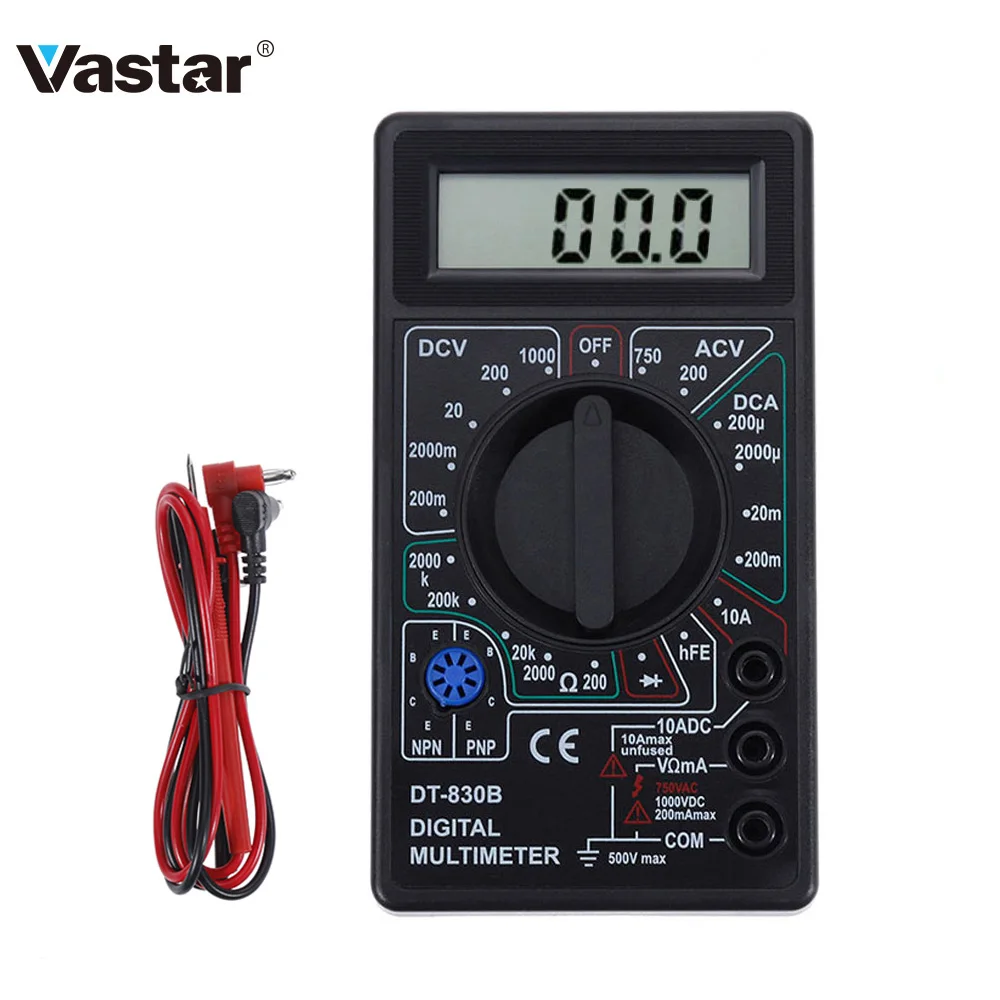 Vastar 2 Color LCD Digital Multimeter AC/DC 750/1000V Digital Mini Multimeter probe For Voltmeter Ammeter Ohm Tester Meter
Vastar 2 Color LCD Digital Multimeter AC/DC 750/1000V Digital Mini Multimeter probe For Voltmeter Ammeter Ohm Tester Meter