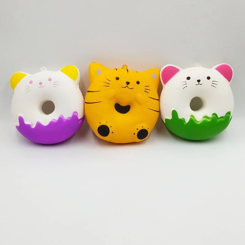 Cute Kawaii Colorful Galaxy Cartoon Unicorn Squishy Donut Slow Rising Stress Relief Squeeze Funny Antistress Toy For Kid Squishi