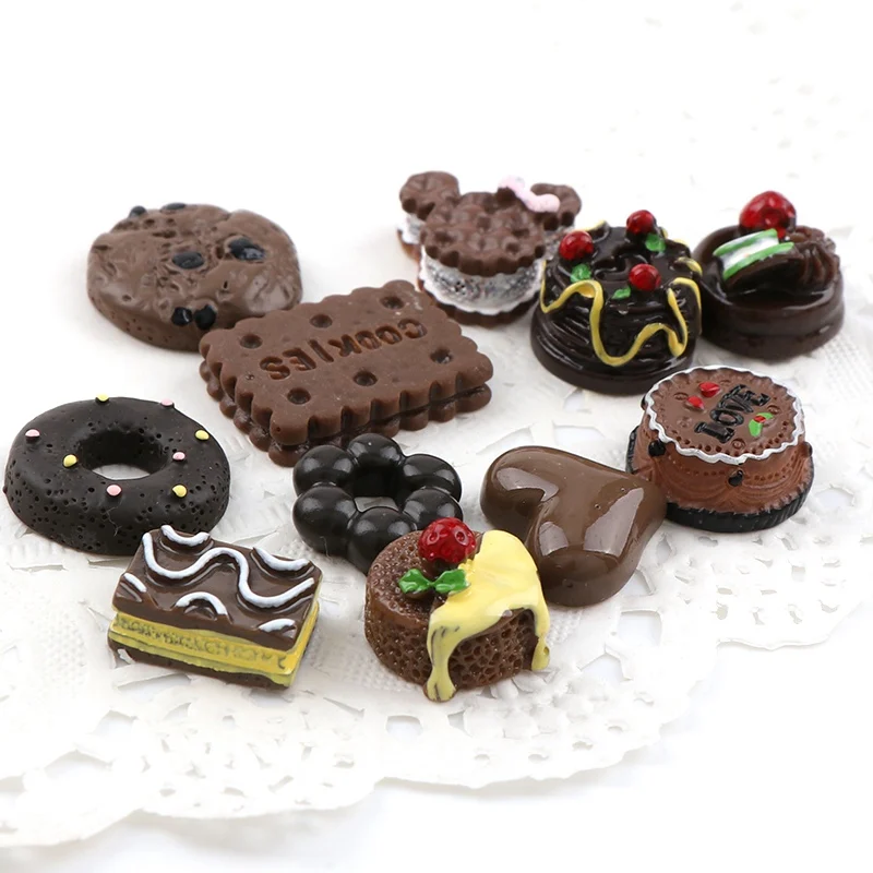 20pcs Simulation Mix Chocolate Color Dessert Cartoon DIY Resin Flatback Cabochon Lucky Bag DIY Home Decoration
20pcs Simulation Mix Chocolate Color Dessert Cartoon DIY Resin Flatback Cabochon Lucky Bag DIY Home Decoration