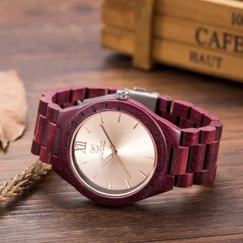 New Arrival Men's Purple Wood Wristwatch Classic Folding Clasp Quarzt Movement Wrist Watches with Wood Strap wooden watch men
New Arrival Men's Purple Wood Wristwatch Classic Folding Clasp Quarzt Movement Wrist Watches with Wood Strap wooden watch men