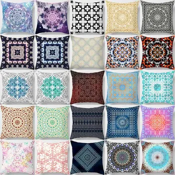 Hot sale square pillow case mandala flowers Creative design many patterns pattern case pillow cover 45*45cm
Hot sale square pillow case mandala flowers Creative design many patterns pattern case pillow cover 45*45cm