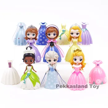 Q Posket Characters Elsa Anna Amber Aurora Tiana PVC Action Figures Toys 6 Princesses + 6 Dresses 12pcs/set
Q Posket Characters Elsa Anna Amber Aurora Tiana PVC Action Figures Toys 6 Princesses + 6 Dresses 12pcs/set