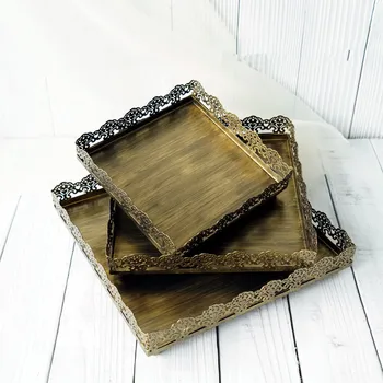Vintage gold pallet square cake pan cake stand props dessert decoration tools dessert plate
Vintage gold pallet square cake pan cake stand props dessert decoration tools dessert plate