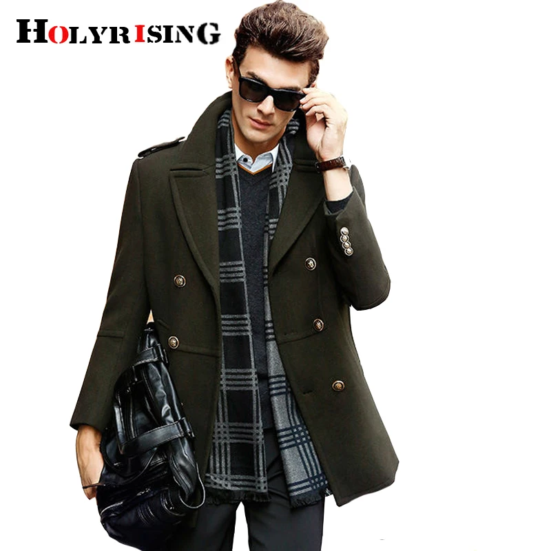 Holyrising Men Wool Coats Slim Overcoat Turn Collar Pea Coat Warm Mens Double Button Coats And Jackets 5 Colours M -3XL 18696-5
Holyrising Men Wool Coats Slim Overcoat Turn Collar Pea Coat Warm Mens Double Button Coats And Jackets 5 Colours M -3XL 18696-5
