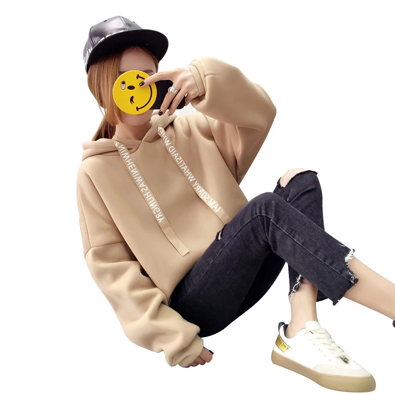 hooded hoodies pullovers women korean style winter autumn loose plus size hoodies large size 2018
hooded hoodies pullovers women korean style winter autumn loose plus size hoodies large size 2018