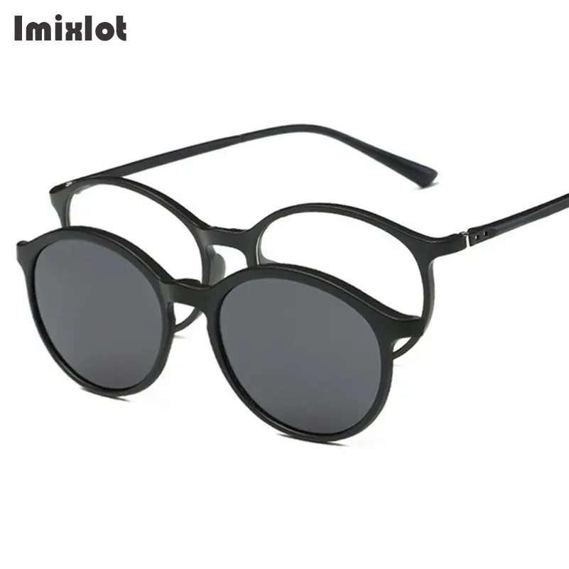 Imixlot 2 In 1 Polarized Clip on Sunglasses Men Women TR90 Frame Magnetic Glasses For Male Eyeglasses Driving Round Sun Glasses
Imixlot 2 In 1 Polarized Clip on Sunglasses Men Women TR90 Frame Magnetic Glasses For Male Eyeglasses Driving Round Sun Glasses