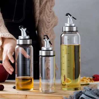 Stainless steel vertical curved mouth oil bottle visible small mouth oil kitchen supplies seasoning bottles kitchen tools
Stainless steel vertical curved mouth oil bottle visible small mouth oil kitchen supplies seasoning bottles kitchen tools