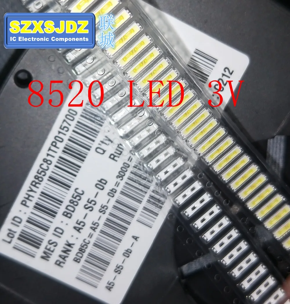 500PCS FOR LG SMD 8520 LED Innotek Backlight 0.5W 3V Cool white 50-55LM TV Application | Лампы и освещение